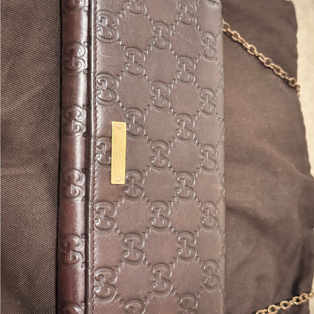 Gucci Dark Brown Wallet on Chain
